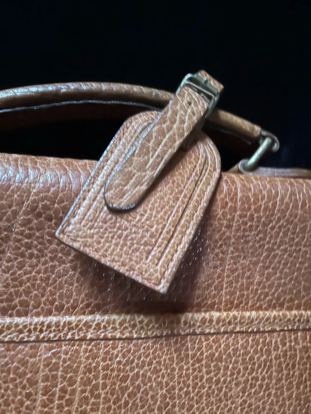 Polo Ralph Lauren Vintage Textured Leather Briefcase
